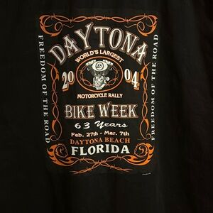 Vintage Biker’s Edge commemorative black vest. Daytona Bike Week 2004. Sz XL.